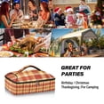 thumbnail image 7 of Iauyy Casserole Carrier for Hot Food Insulated Casserole Travel Carry Bag with Lid Food Warmer Bag for Party/Picnic,Vintage Red and Yellow, 7 of 7