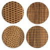 Thyme & Table Acacia Wood Coasters, 4-Piece Set, Brown