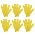 thumbnail image 3 of Guantes Exfoliantes de Cuerpo de Baño Sunnimix 6 Piezas Amarillo, 3 of 8