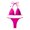 Hot Pink, variant on Ketyyh-chn99 Women's Bikini Swimsuits Bikini Tops for Women Women Solid Color Bikini Set Swimming Two Piece Swimsuits Swimwear Beach Suit Hot Pink,M