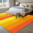 thumbnail image 4 of Yellow Orange Ombre Area Rugs 5'x7', Washable Small Throw Rugs for Laundry Room Playroom, Vertical Striped Gradient Modern Indoor Outdoor Rug Non-Slip Low Pile Carpet Runner Reversible Floor Mats, 4 of 8