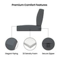 thumbnail image 3 of Covers&All Outdoor Seat/Back Cushion with Highly Durable Cover Rite Fabric (25½Lx25"Wx5"Thick), 3 of 8