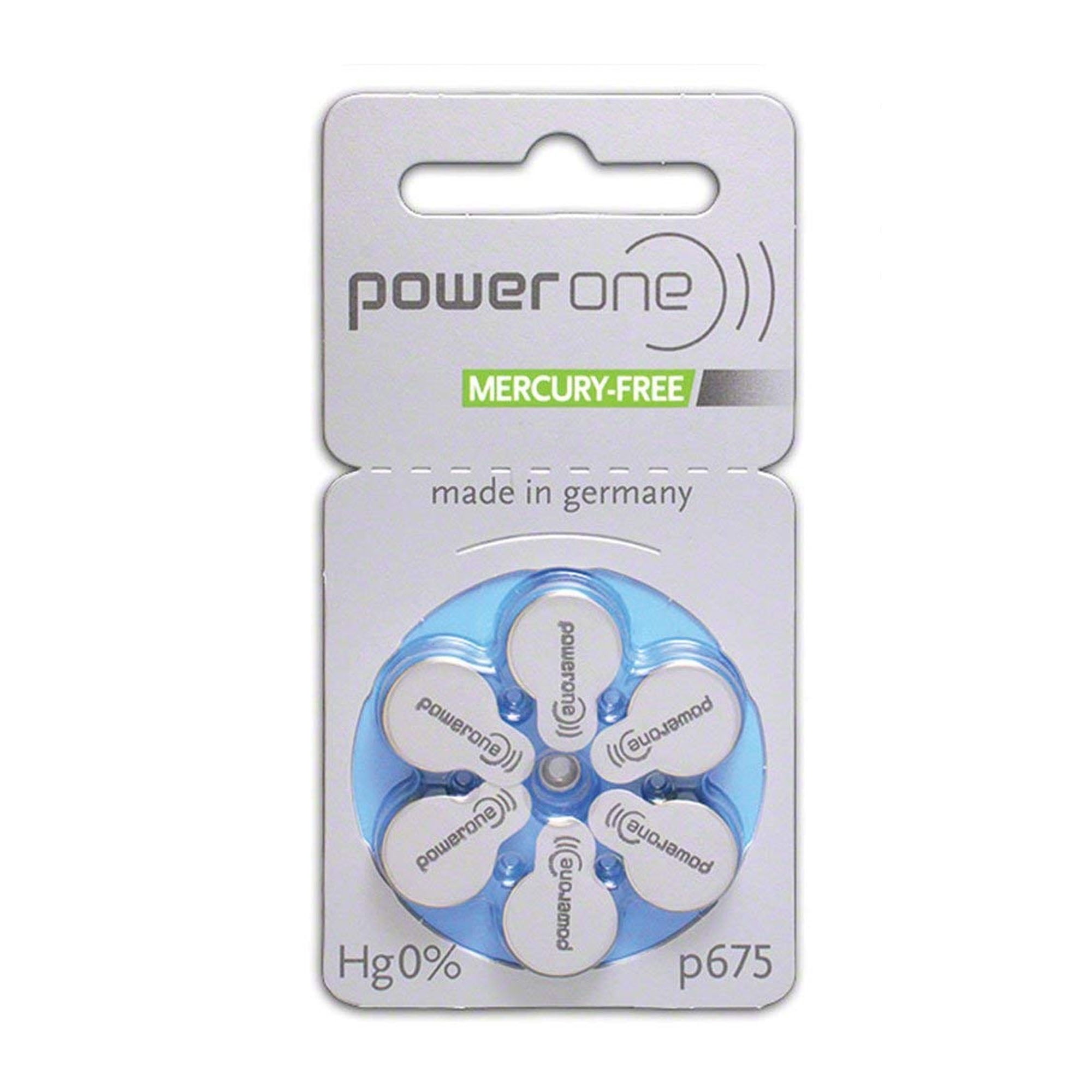 60Pack Size p675 PowerOne Hearing Aid Batteries Walmart Canada