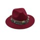 thumbnail image 1 of Minnieouse Gorros coloridos de algodón para niñas y niños, para cualquier ocasión, sombreros de Panamá para niños, protección solar, Sombreros Burdeos Mediano (56-58cm), 1 of 6
