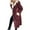 Red, variant on HBYJLZYG Coats Lapel Cardigan Overcoat Tops, Fashion Womens Versatile Lapel Solid Color Long Sleeve Medium Long Button Outerwear