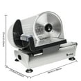 thumbnail image 5 of UBesGoo 7.5" Commercial Stainless Steel Semi-Auto Belt Meat Slicer, Cheese Food Electric Deli Slicer Veggies Cutter, 5 of 7