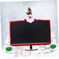 thumbnail image 4 of WEUVEB Computer Monitor Cover Red Christmas Decoration Cloth Screen Protector for 25 to 35 Inch Displays, 4 of 8