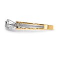 thumbnail image 3 of 14K Yellow Gold Ring Band Engagement Actual product is only Diamond Round, Size 6, 3 of 8