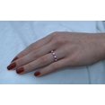 thumbnail image 5 of HeartsAndYou 3ct Round Cut Natural Ruby Moissanite Full Eternity Band 14k SOLID White Gold, 5 of 9