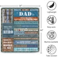 thumbnail image 3 of LHSHID Dad Gifts from Daughter on Fathers Day Throw Blanket Dad Gifts Gifts for Dad Dad Gifts from Kids Best Dad Ever Gifts Dad Gifts for Fathers Day Birthday Gifts for Dad 60"x80", 3 of 7
