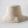 thumbnail image 6 of CoCopeanut Baru Wanita Matahari Topi Wanita Musim Panas Musim Gugur Ember Topi Pria Solid Panama Fedoras Outdoor Topi Visor Basin Cap Perjalanan hadiah, 6 of 6