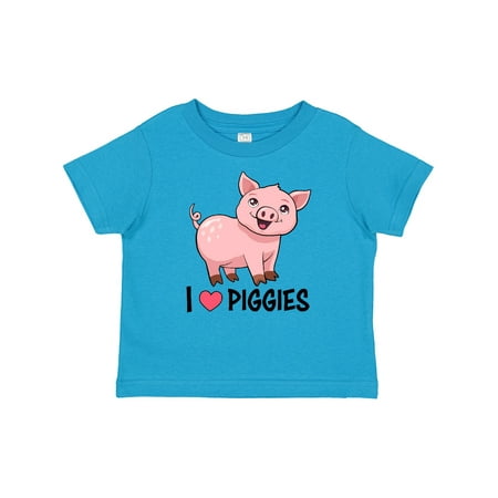 

Inktastic I Love Piggies- Cute Pig Gift Baby Boy or Baby Girl T-Shirt