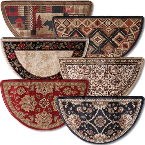 Oriental Ii Half Round Rug Multi Pack Of 6
