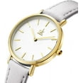 thumbnail image 2 of Ultra Thin Minialist Women Watches Simple Two Hands Ladies Dress Watch Leather Strap, 2 of 7