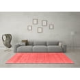 thumbnail image 3 of Ahgly Company Indoor Round Abstract Red Contemporary Area Rugs, 7' Round, 3 of 4