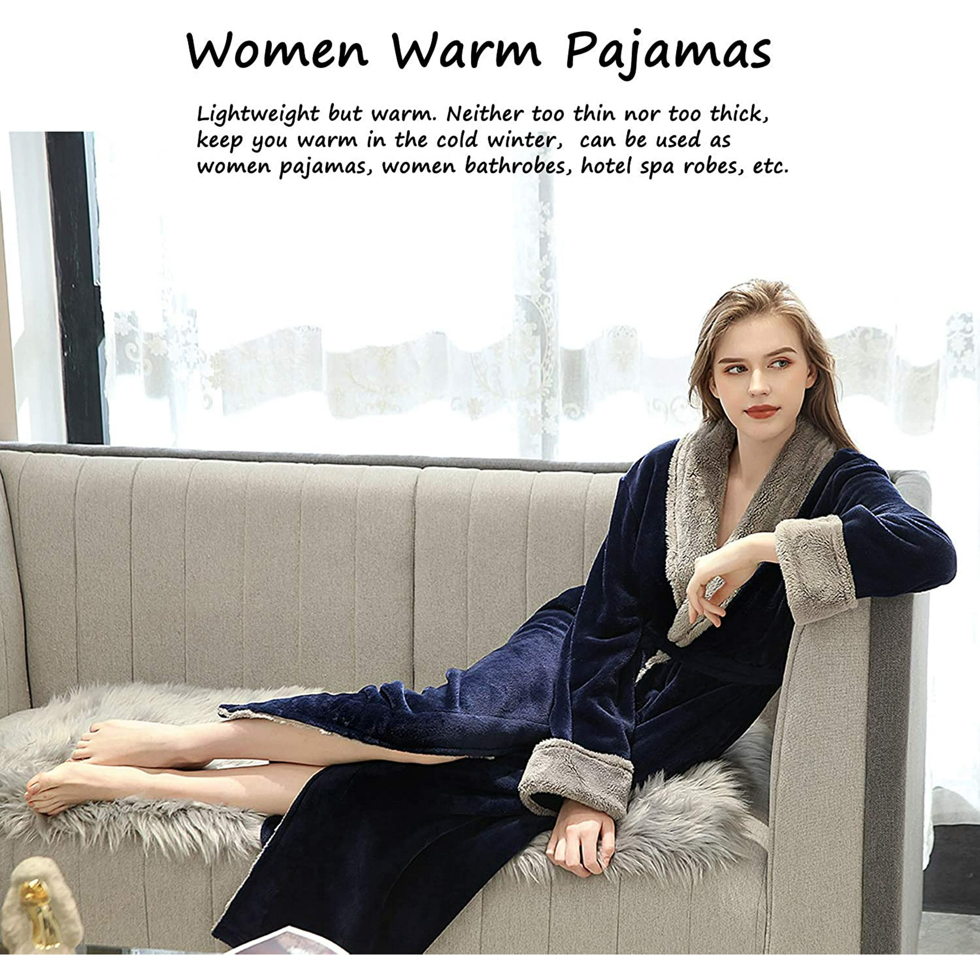 LZPCarra Peignoir Long Et Moelleux Pour Homme - Unisexe - Cadeau De