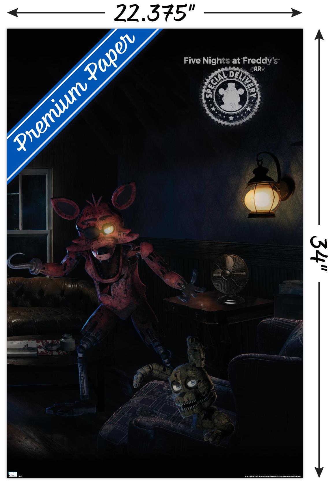 Five Nights at Freddy's: Special Delivery - Triptych 3 Wall Poster, 22.375" x 34"