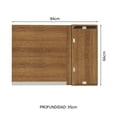 thumbnail image 3 of Alacena de Esquina Madesa Glamy 1 Puerta Marrón, 3 of 10