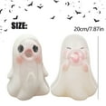 thumbnail image 3 of SWSUSN Eyes Open Blow Mold Ghost with Pink Bubble Cute Charming Whimsical Halloween Halloween Decor, 3 of 9