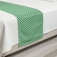 thumbnail image 2 of Abstract Green Bed Runner, Gingham Pattern Crossing Lines and Little Squares, Decorative Accent Bedding Scarf for Hotels Homes and Guestrooms, Twin, Forest Green Fern Green, by Ambesonne, 2 of 2
