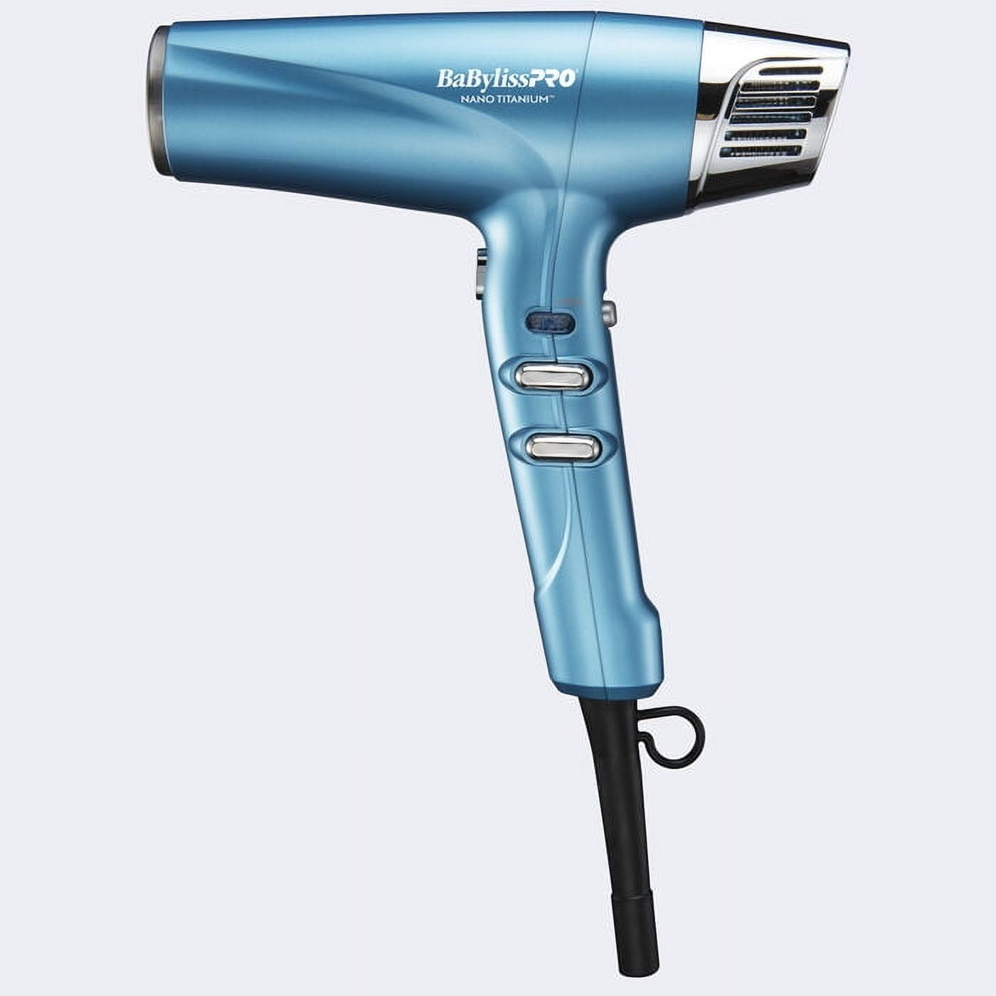 BaBylissPRO Nano Titanium Dual Ionic Hair Dryer, 1875W, 4 Attachments, 1 Count