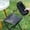 A, variant on Portable Folding Camping Stool, Lightweight Collapsible Foot Stool | Heavy Duty Compact Folding Seat for Outdoor, Camping, Fishing, Hiking, BBQ | Aluminum Frame & Black Oxford Fabric 12x12in