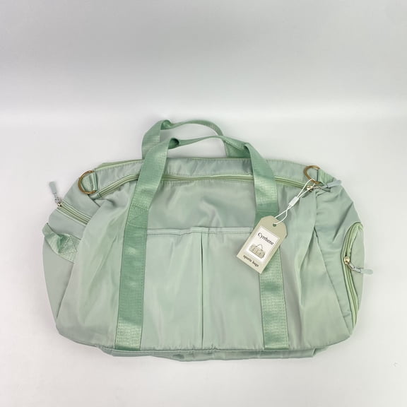 Cyrrhene sports bags,Sports Gym Duffel Bag for Women Waterproof Weekender Travel Bag with Shoes Compartment Dry and Wet Separation for Training Swim Yoga(Green)