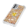 thumbnail image 4 of Funda para Samsung Galaxy A32 5G con Brillo Líquido Flotante, Purpurina, Parachoques y Anillo Giratorio Soporte, 4 of 5