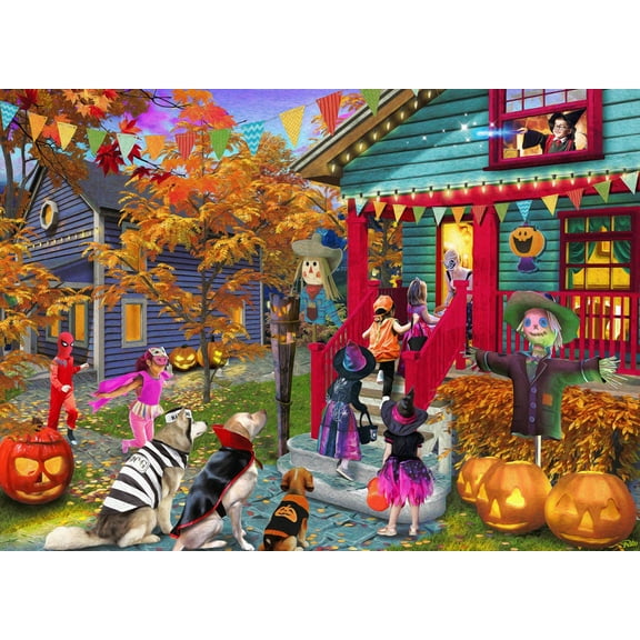 Vermont Christmas Company Trick or Treat Jigsaw Puzzle 1000 Piece