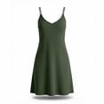 thumbnail image 4 of Naittoop Nightgown for Womens Racerback Night Shirt Sexy Sleepdress Daily Wear Cami Dress V Neck Spaghetti Strap Sleepwear, 4 of 5