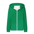 thumbnail image 7 of Zedker Hoodie for Women's Lightweight Zip Up Long Sleeve Thin Casual Hooded Jacket Plus Size, 7 of 7