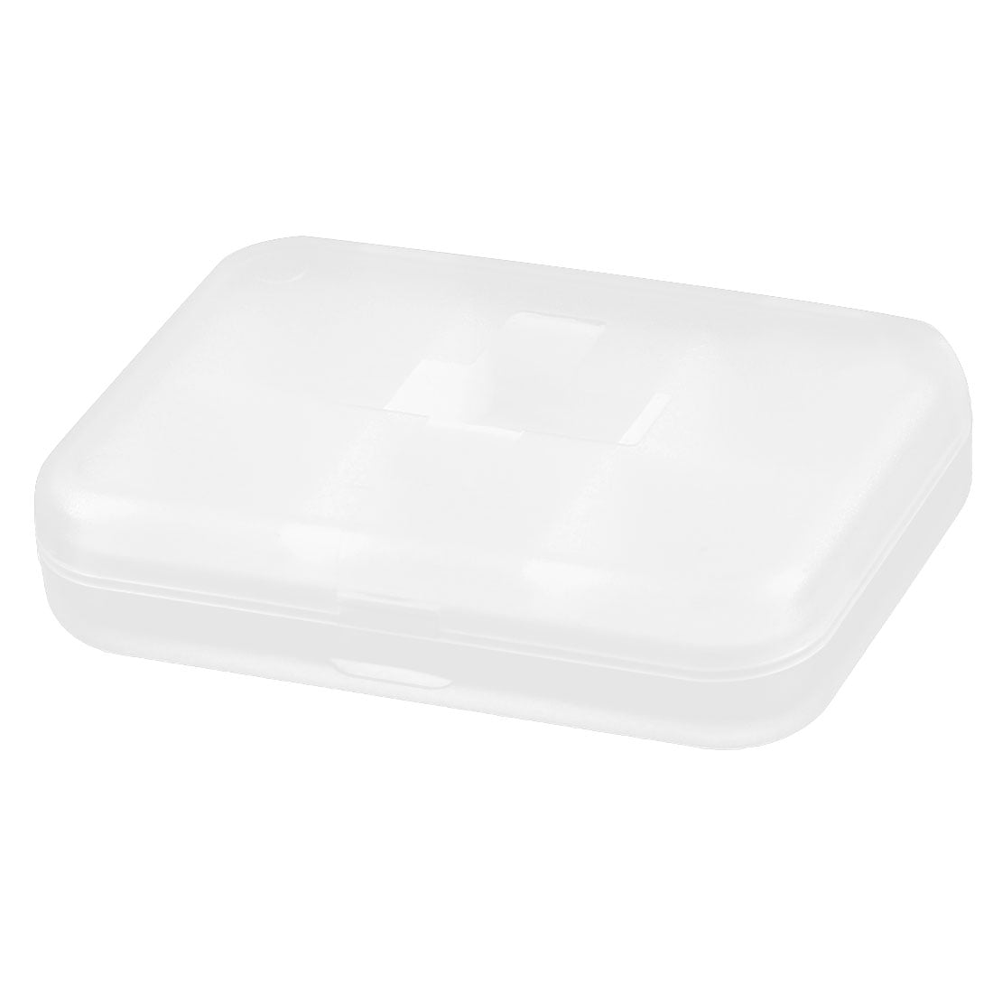 Household Plastic Square Shaped 6 Compartments Capsule Pills Box Case