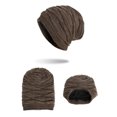 thumbnail image 4 of Dengjunhu Winter Knit Beanie Hats for Men, Plush Lined Chunky Cap Soft Stretch Cable Knit Warm Slouchy Beanie Hat, 4 of 7