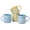 Yellow and Blue(4pcs), variant on ALOFMO 12oz Durable Stoneware Coffee Mug Set of 4, Multicolor Speckled Splash Glaze Coffee Cups with Handle, Microwave & Dishwasher Safe for Kitchen Home Office Daily Use