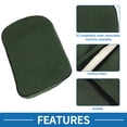 thumbnail image 2 of Conjunto de Almohadas de Soporte Lumbar y Cojín de Cabeza para Automóvil Unique Bargains 30x41x9cm Verde 1 Pc, 2 of 6