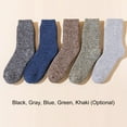 thumbnail image 3 of Men's Winter Wool Socks Soft Warm Thick Wool Socks for Cold Weather Crew Socks One Size 38-44, 3 of 7