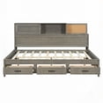 thumbnail image 2 of Full Size Gray Daybed - 3 Storage Drawers & USB Ports, 2 of 21