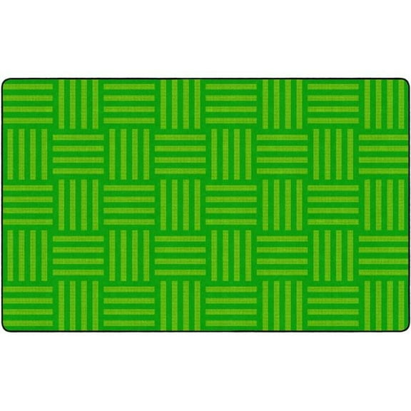 Flagship Carpets FE383-44A 7 ft. 6 x 12 Hashtag Tone on Tone Rug, Lime - Rectangle