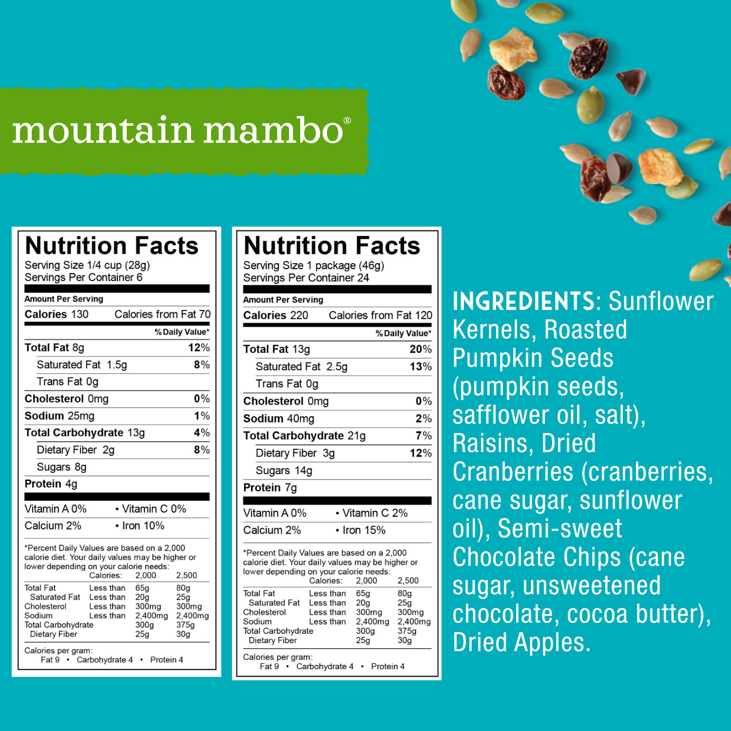 Enjoy Life Mountain Mambo Seed & Fruit Mix, Peanut Free Trail Mix, 24 - 1.63 oz Pouches - image 2 of 7