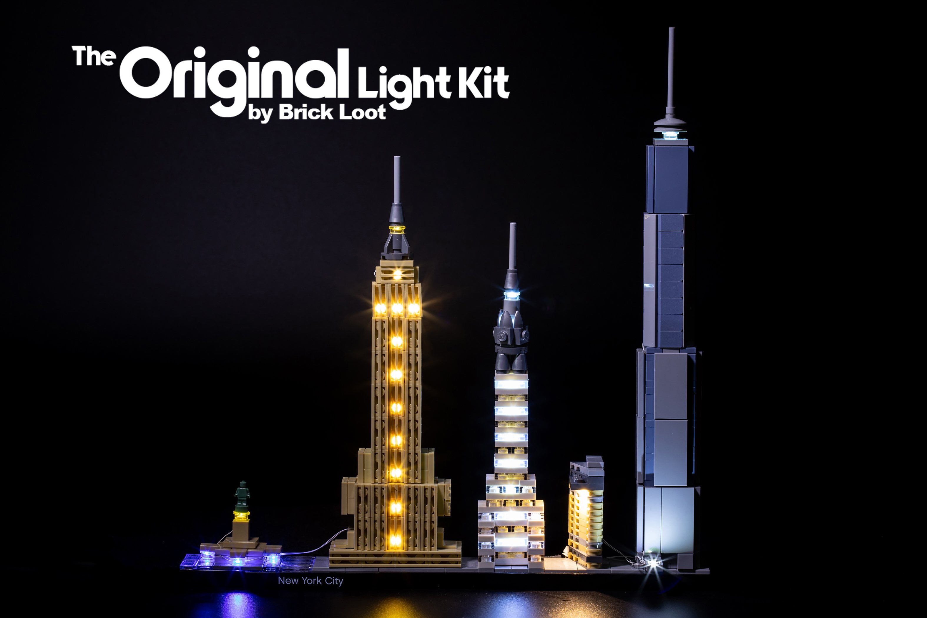 LED Lighting Kit for LEGO Architecture Skyline Collection New York 21028 - LEGO set NOT INCLUDED