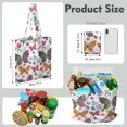 thumbnail image 2 of Watercolor Butterfly Floral Canvas Tote Bag – Romantic Nature-Inspired Reusable Cotton Shopping Bag with Artistic Fantasy Garden & Starry Sky Design for Women, Teens, Aesthetic Gift Lovers, 2 of 7