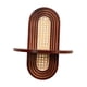 thumbnail image 4 of Estante de madera con arco para decoración del hogar, estante colgante artístico bohemio para pared, estante flotante para Marrón, 4 of 9