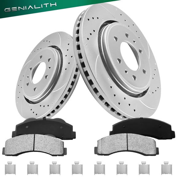 Genialith Front Brake Kit for Ford Expedition Lincoln Navigator 2010-2017 F-150 Lobo 2012-2014, 350mm (13.8in)
