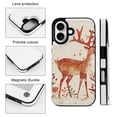 thumbnail image 2 of Compatible with iPhone 11 12 13 mini 14 15 16 Pro Max Plus Wallet Case with Card Holder, PU Leather Kickstand Card Slots Case ( Christmas Deer, iPhone 13 Pro), 2 of 7