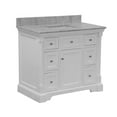 thumbnail image 6 of Sydney 42" Bathroom Vanity with White Cabinet and Carrara Marble Top, 6 of 6