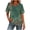#379 Army Green, variant on Women's Floral Summer Tunic Blouse Top Short Sleeves V Neck Casual Pullover Sakura Graphic T Shirt for Women Black,M