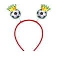 thumbnail image 1 of Diadema para aficionados al fútbol: diseño temático, cómoda, antideslizante y duradera; ideal para días de partido, fiestas, estadios y decoraciones de tailgate, 1 of 1