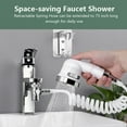 thumbnail image 4 of Pet shower Attachment for Bathtub Faucet , Sink Faucet Sprayer Hose Attachment -White, 4 of 7