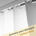 thumbnail image 2 of SHIBA-Vane Savers Vertical Blind Repair Tabs - Metal Clips for Replacement Slats, White (6), 2 of 4