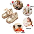 thumbnail image 4 of Toddler Girl Gold Mary Jane Dress Shoes Size 12 - Little Girl Oxford Shoes for Easter Flower Girl Party School Shoes, 4 of 6